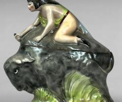 Rare Early 20th-Century Austrian Porcelain Tobacco Jar