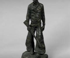 Late 20th-Century Cowboy Figurine by Michael Garman, Western Series