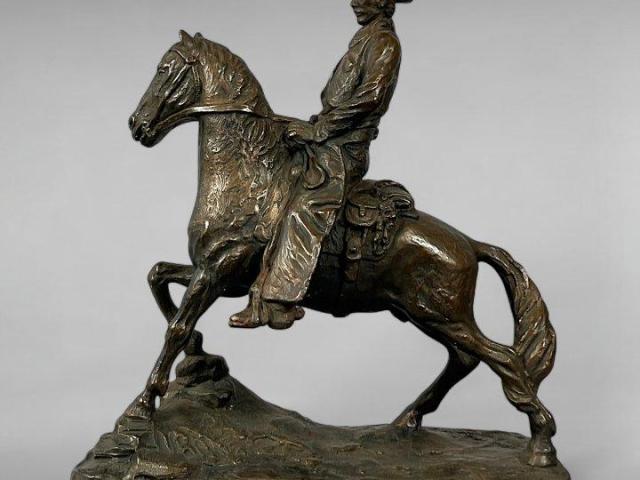 1972 Austin Productions Sculpture, The Mountain Man After Frederic Remington 1972 Austin Productions Sculpture, The Mountain Man After Frederic Remington