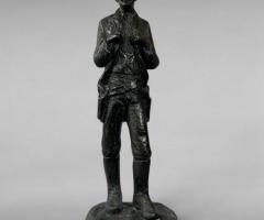 Late 20th-Century Resin Sculpture, Western Gunslinger by Michael Garman