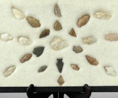 23 Native American Arrowheads — Pre-Columbian, Private Collector Provenance, Sold As-Is