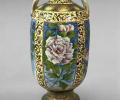 Meiji Period Satsuma Vase Hand-Painted Export Ware