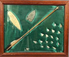 Native American Arrowhead & Stone Tool Display